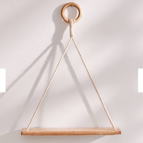 UO Elie Macrame Hanging Shelf